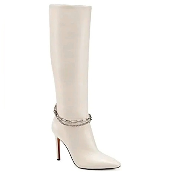 Vince Camuto Women's Felinda Knee High Boot, Warm White, - Picture 3 of 12